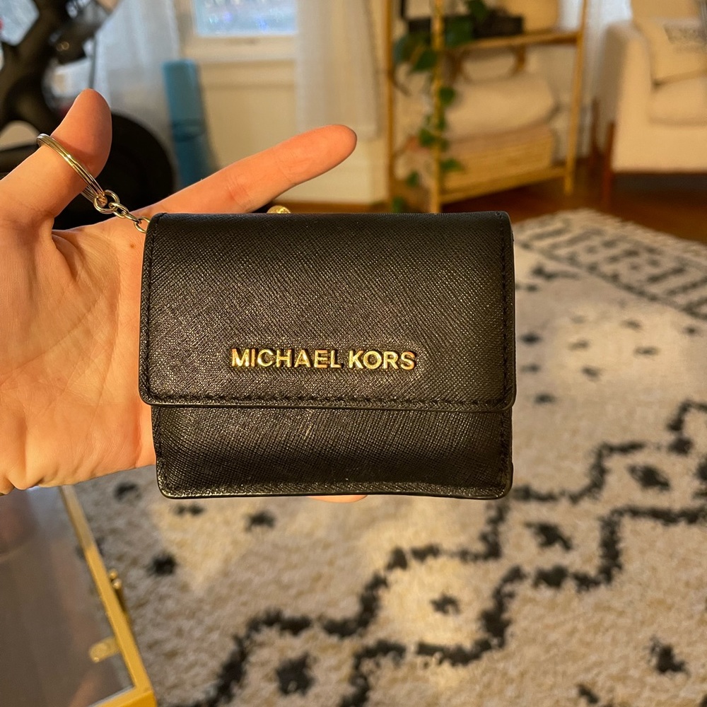Michael Kora Black Keychain Wallet